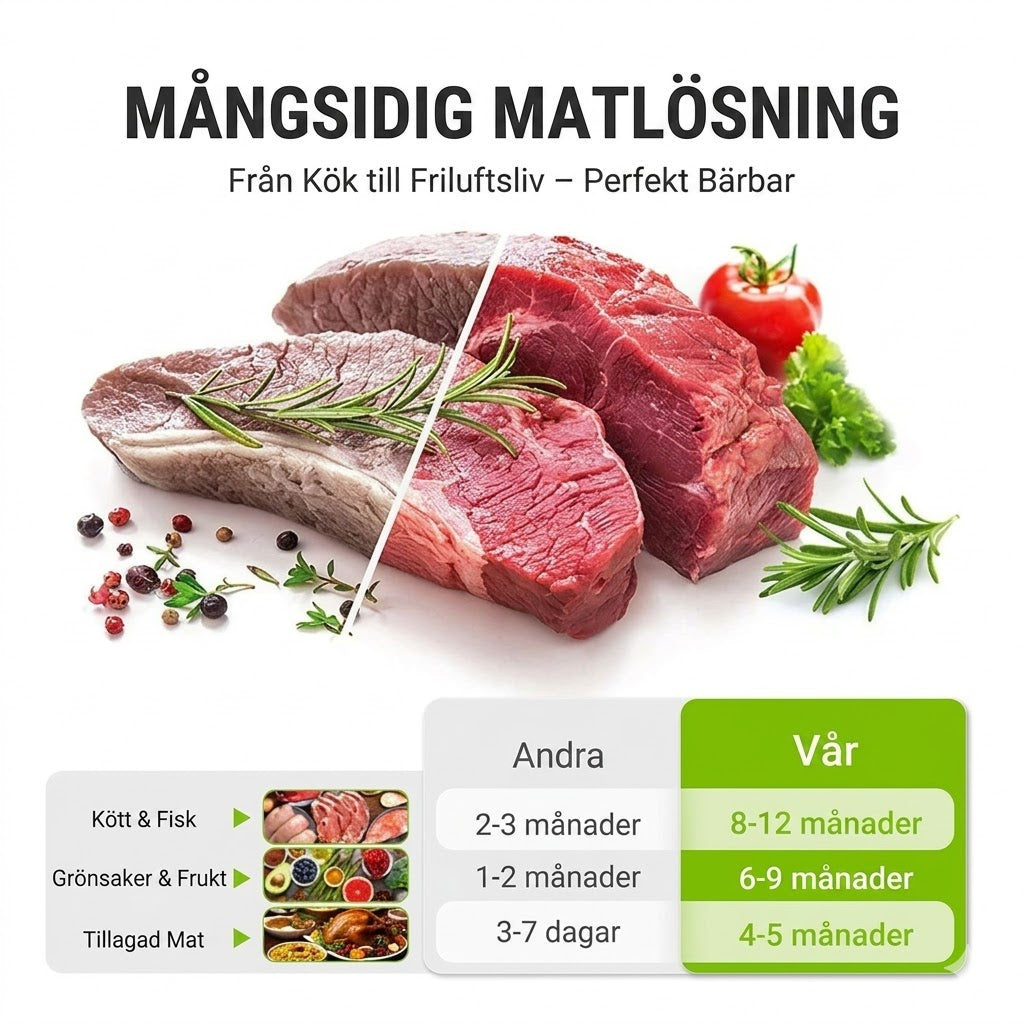 Återanvändbara täta förvaringspåsar i aluminiumfolie (10-pack)
