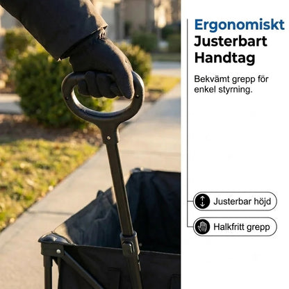 Hopfällbar transportvagn