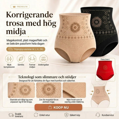 Formande shorts med hög midja
