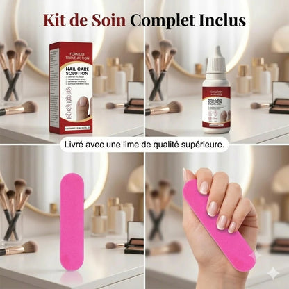 Trippelverkande kit för nagelvård och reparation