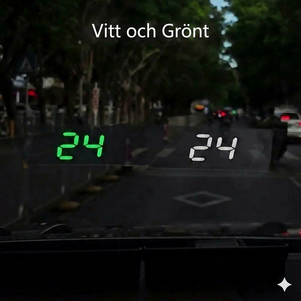 Hastighetsmätare med head-up-display