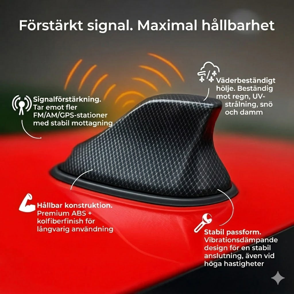 Shark bilantennförstärkare – överlägsen radiomottagning