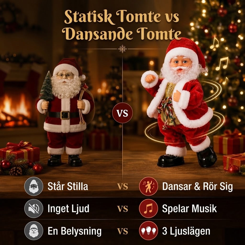 Dansande jultomte med musik