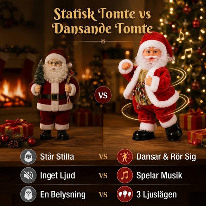 Dansande jultomte med musik