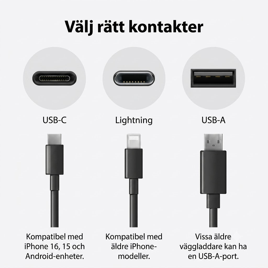 MagCable magnetisk kabel – Trasslar aldrig mer