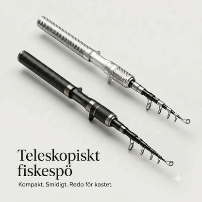 Carbon PocketRod teleskopiskt fiskespö i kolfiber 180 cm