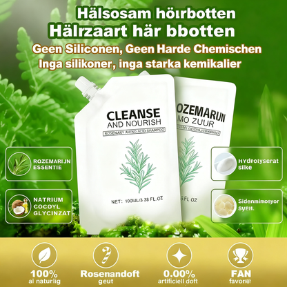 Rent fräschörsschampo med glansboost