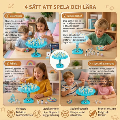 Rymdman balansspel som interaktiv STEM-leksak