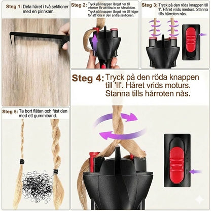 360° Automatisk hårflätningsmaskin