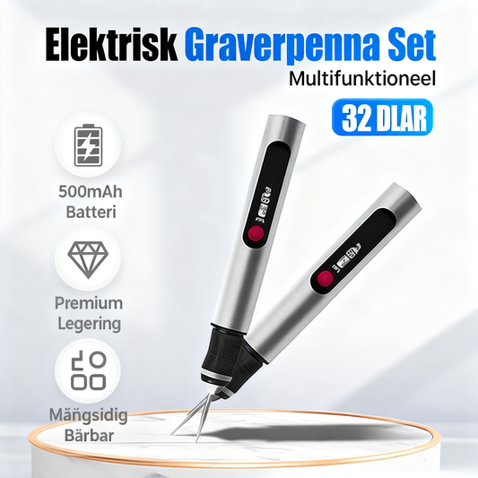 Elektrisk gravyrpennsats 32 delar