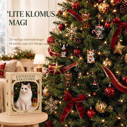 3D kattadventskalender med överraskningsaskar