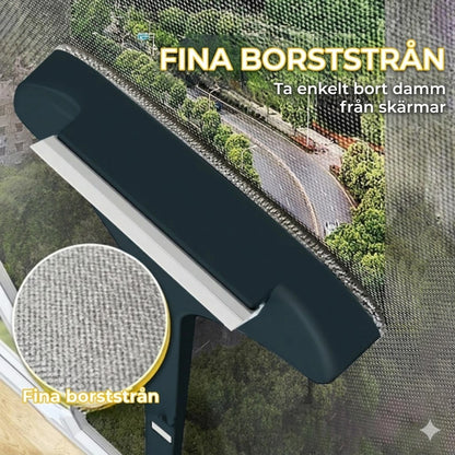 2-i-1 Multifunktionell fönster- och nätborste