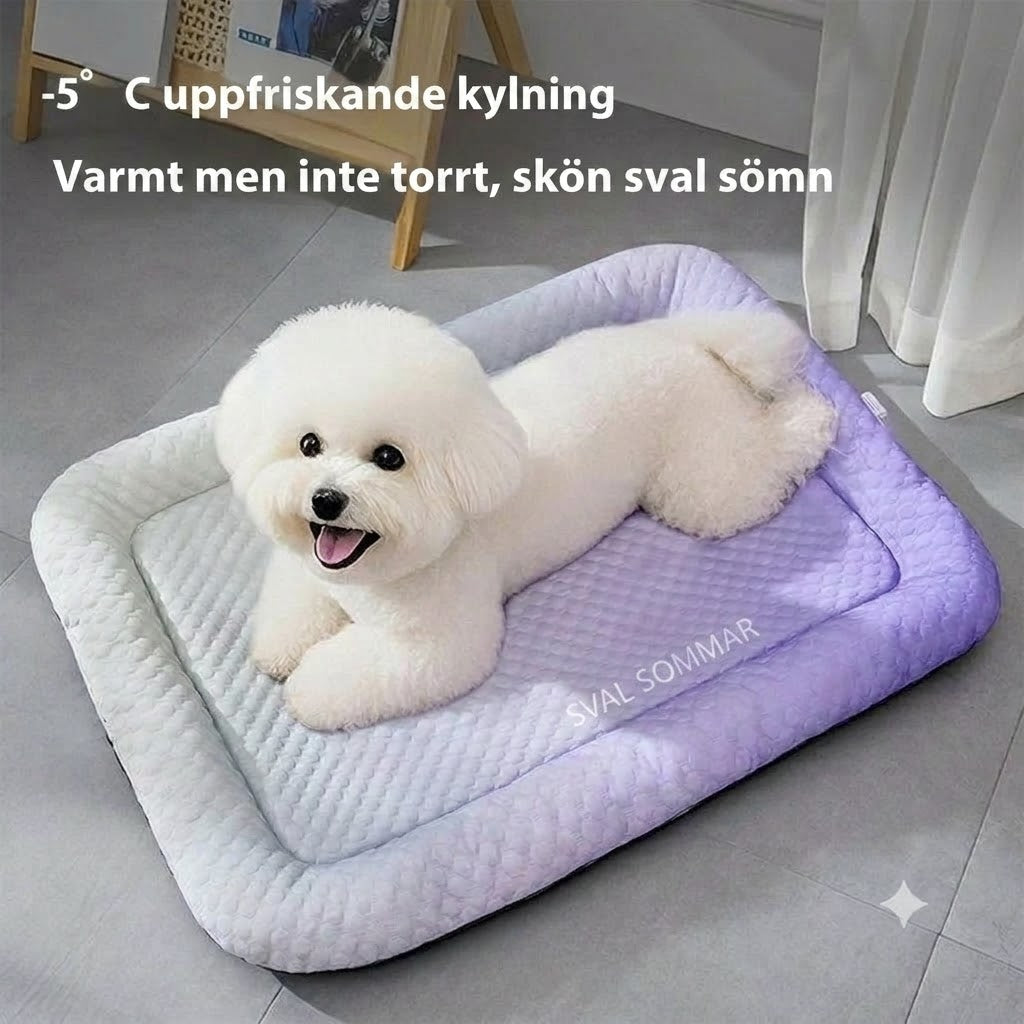 Kylmatta i issilke för hund och katt