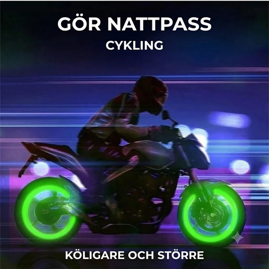 LED-ventilhattar för bil och cykel
