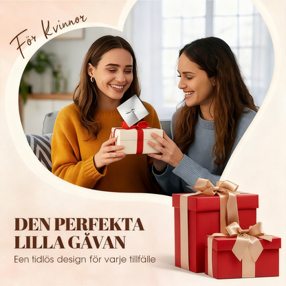 Elegant halsband med guldfärgad blomhänge