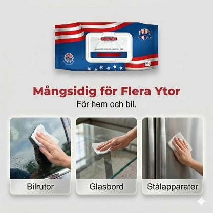 US Nanosilverjon-våtservetter med ultra-rengöring (80 st/förpackning)