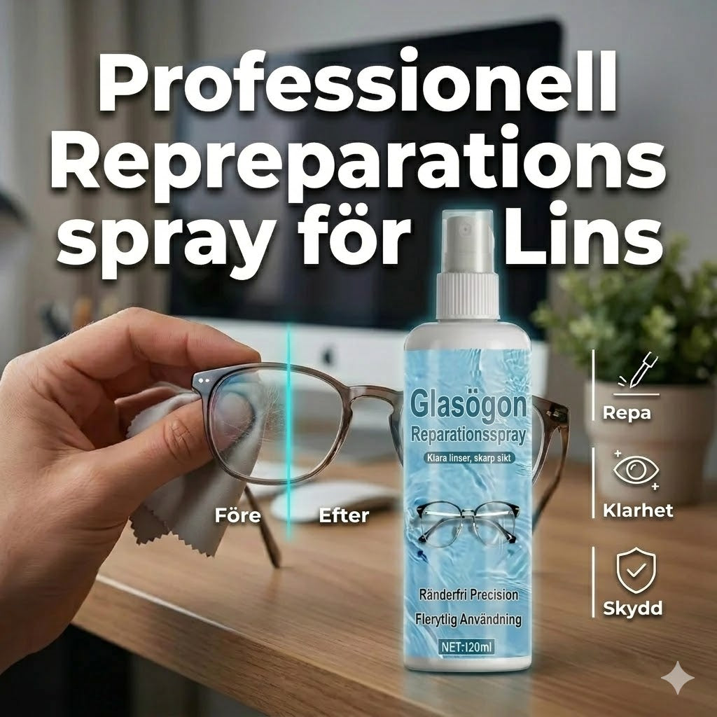 Professionell linsreparationsspray – Återställer ursprunglig klarhet