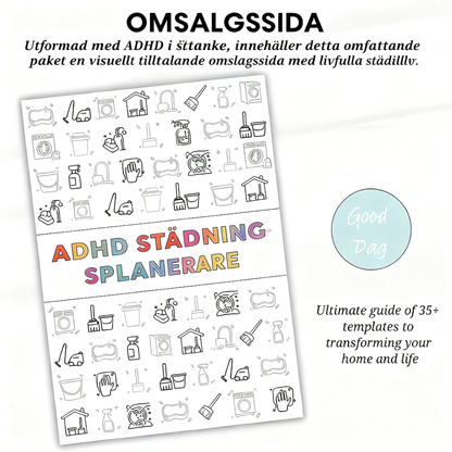 ADHD-verktygslåda för städning och organisering