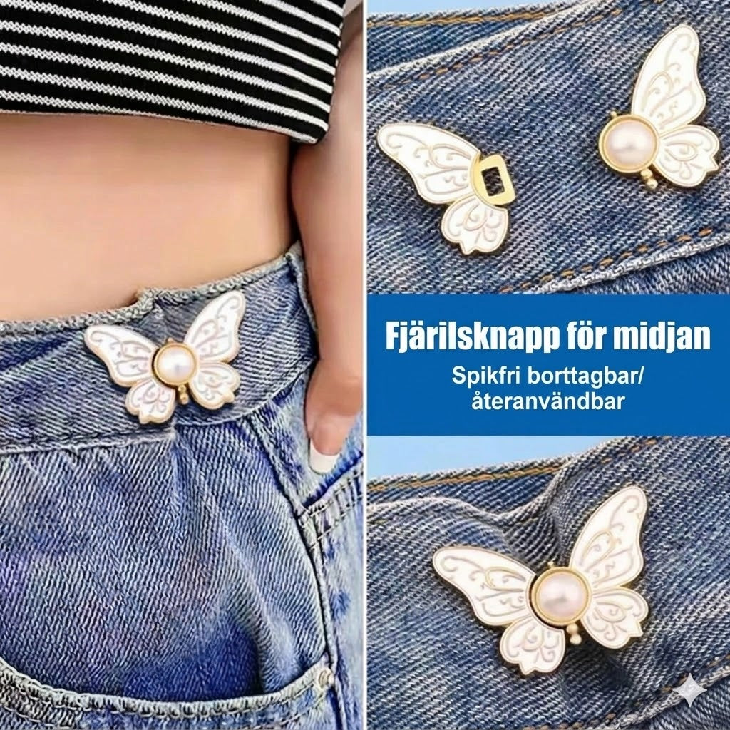 Aldrig mer hängande byxor! Det avtagbara fjärilsspännet