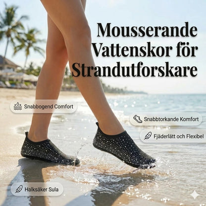Strandskor med snabbtorkande effekt