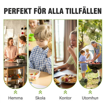 Återanvändbara täta förvaringspåsar i aluminiumfolie (10-pack)