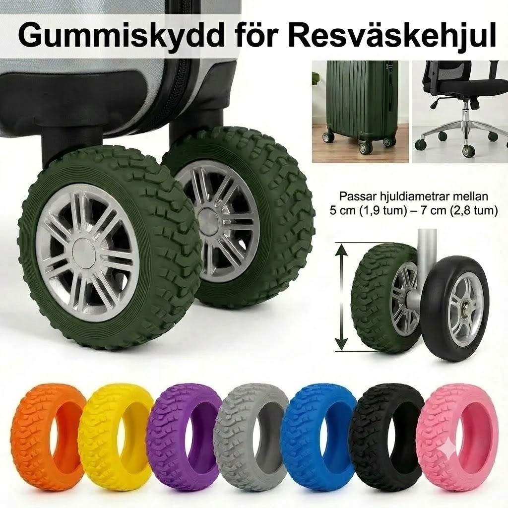 Hjulskydd för resväskor