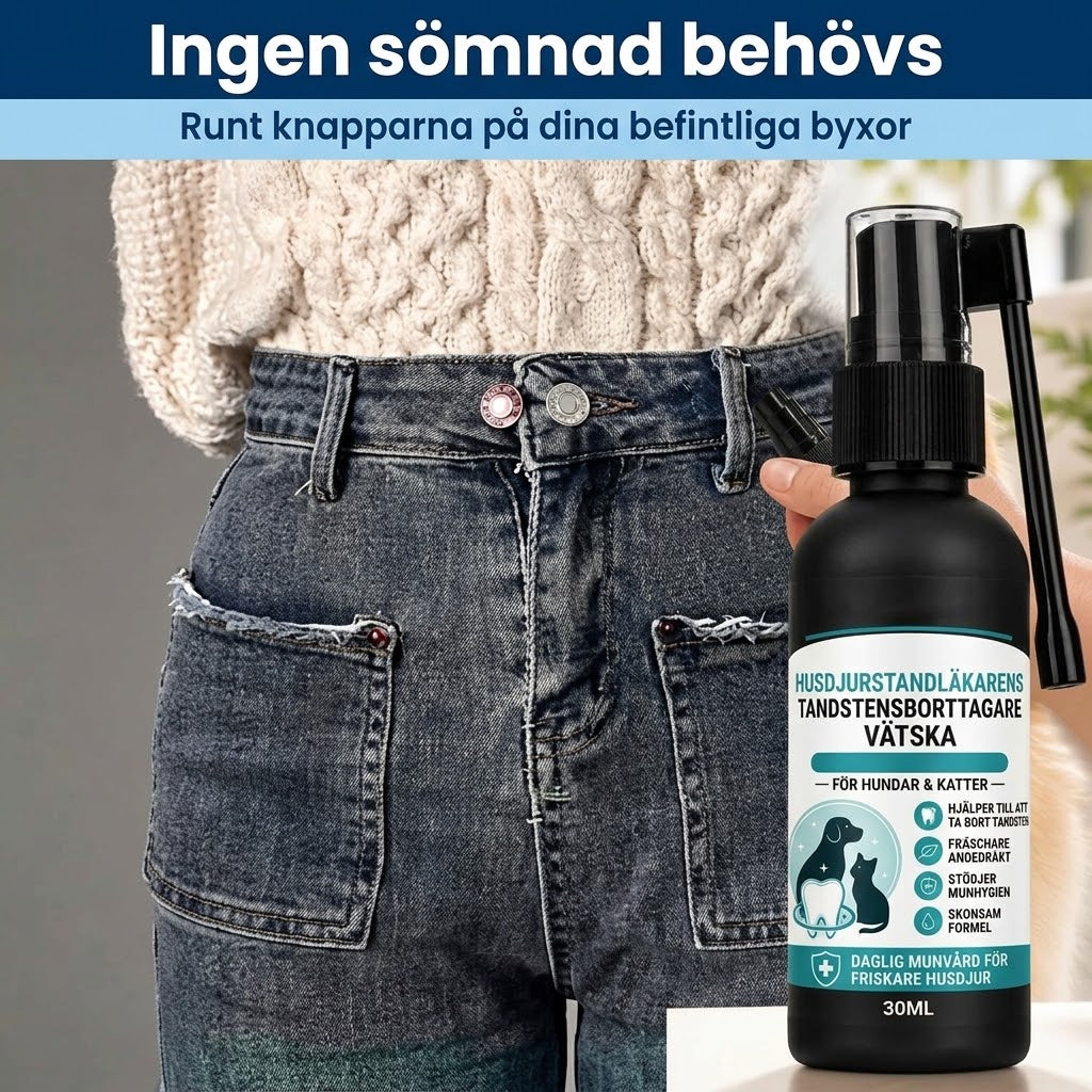 Knappförlängare i metall för byxor 10-pack
