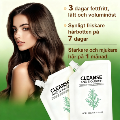 Rent fräschörsschampo med glansboost