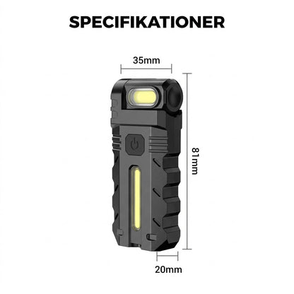 LED-Arbetslampa Med 180° Vridbart Huvud