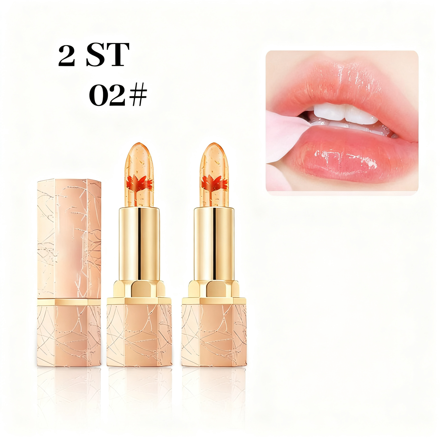 Kristallblomma Temperatur Färgförändring Gelé Läppstift