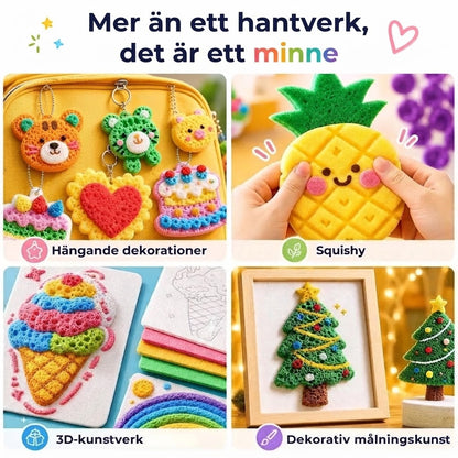 3D reliefkonstpennor med mikroskumstruktur