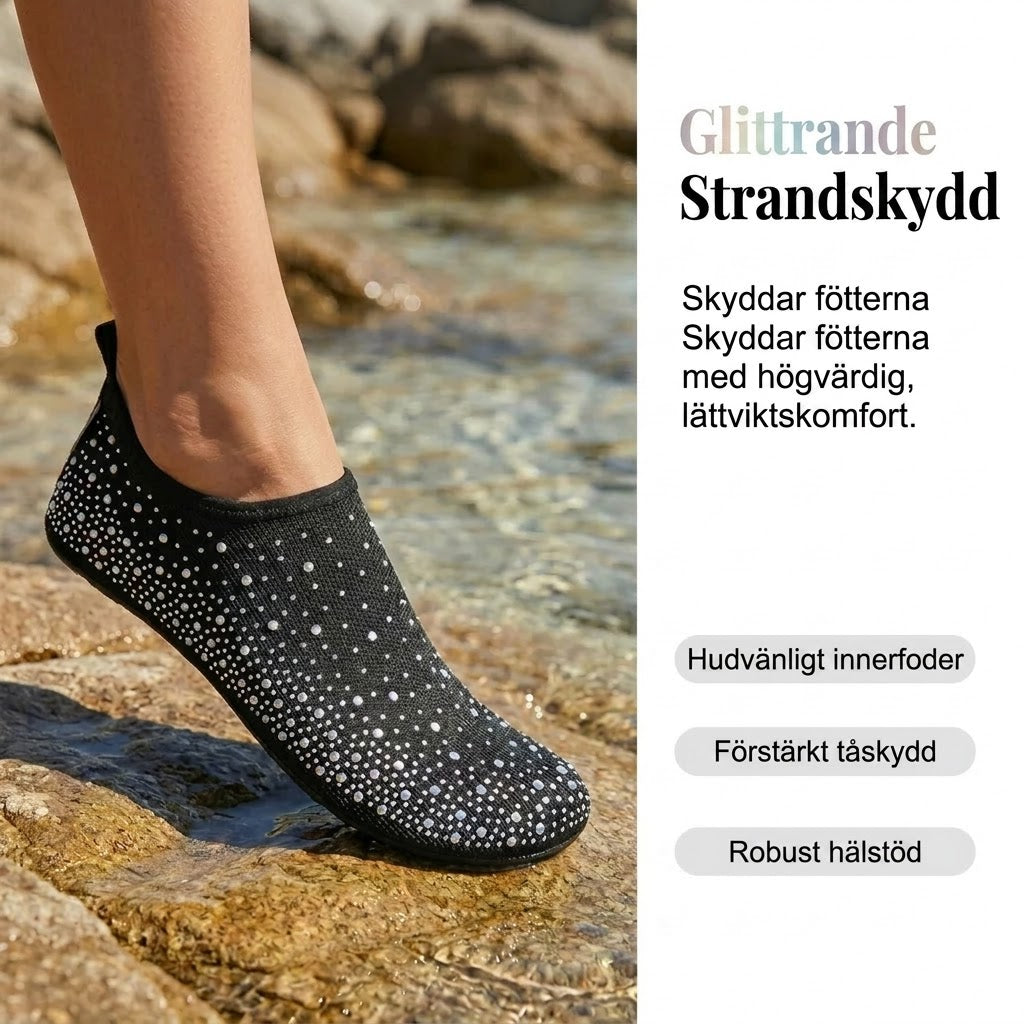 Strandskor med snabbtorkande effekt