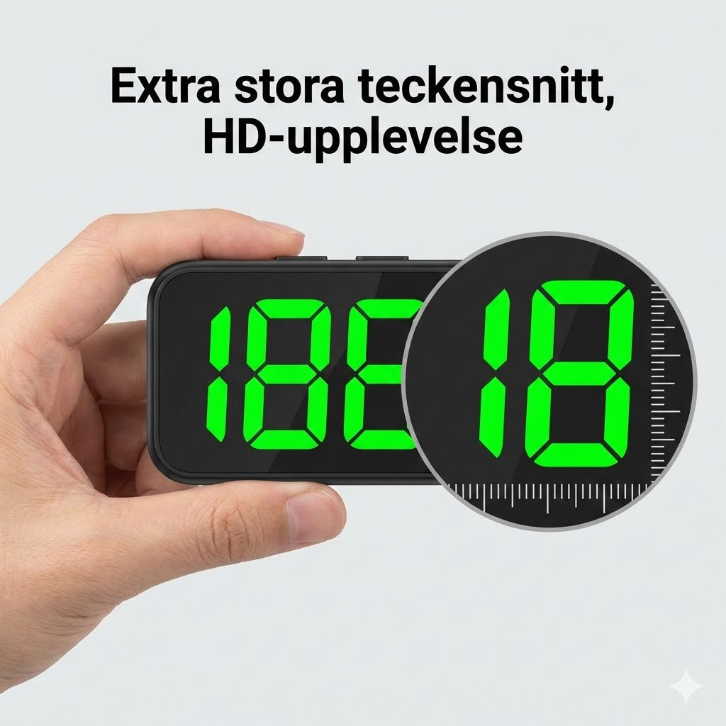 Hastighetsmätare med head-up-display