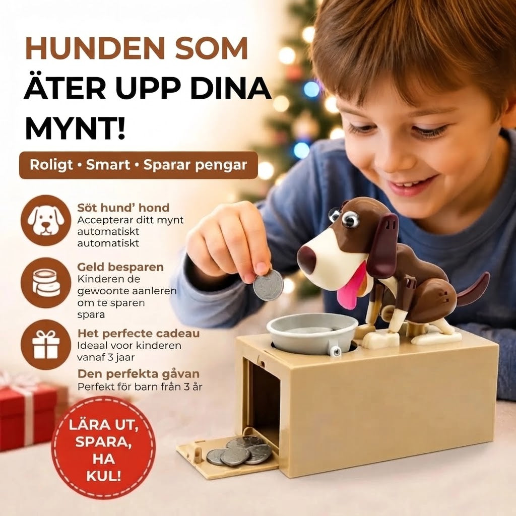 Elektronisk robothund sparbössa för barn