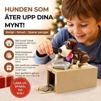 Elektronisk robothund sparbössa för barn