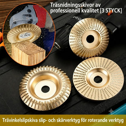 CarveX precisionsslipskivor – 3-pack