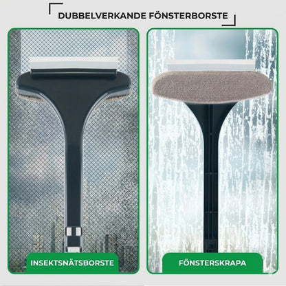 2-i-1 Multifunktionell fönster- och nätborste