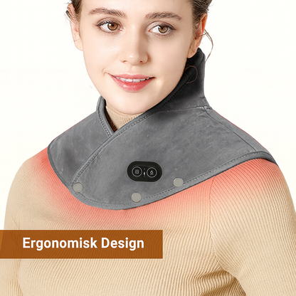 Elektrisk nack- och axelmassagekudde med värme