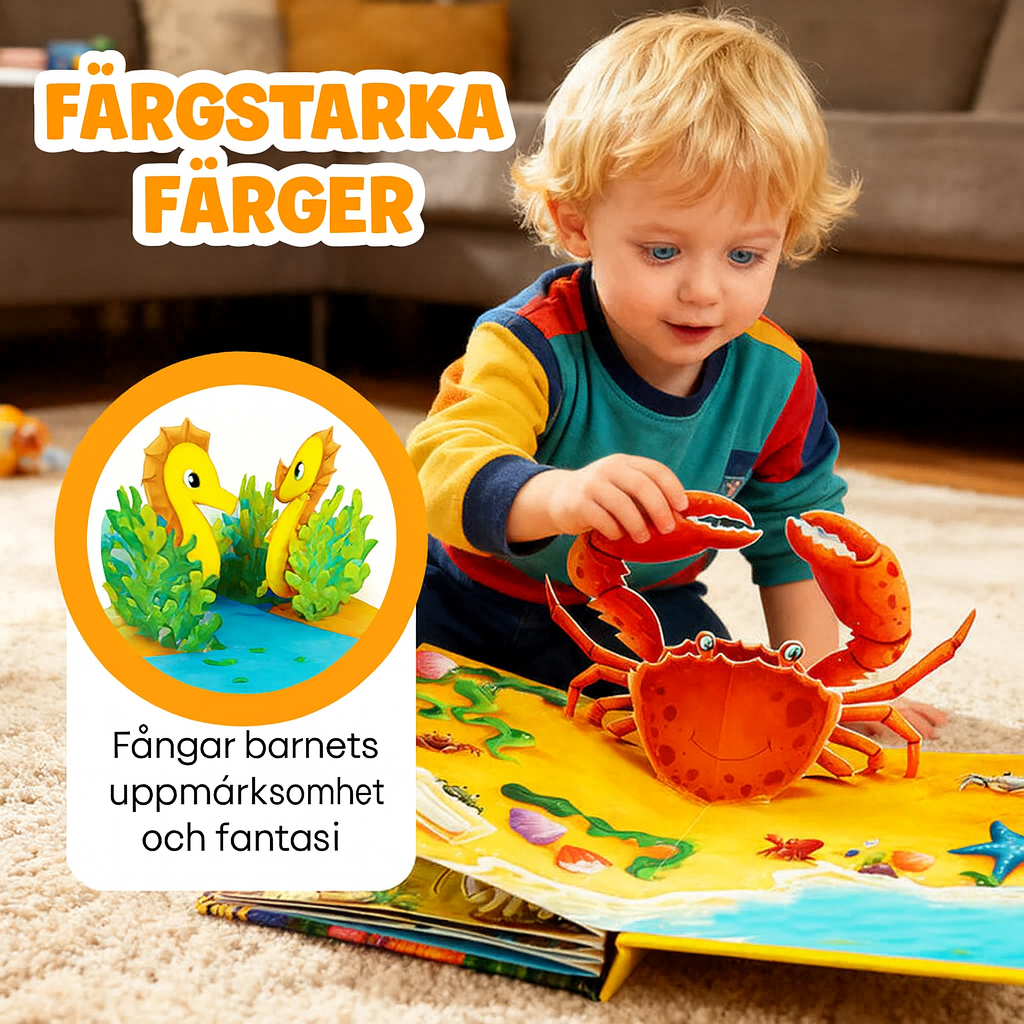 Pop-up-böcker för barn med djurtema