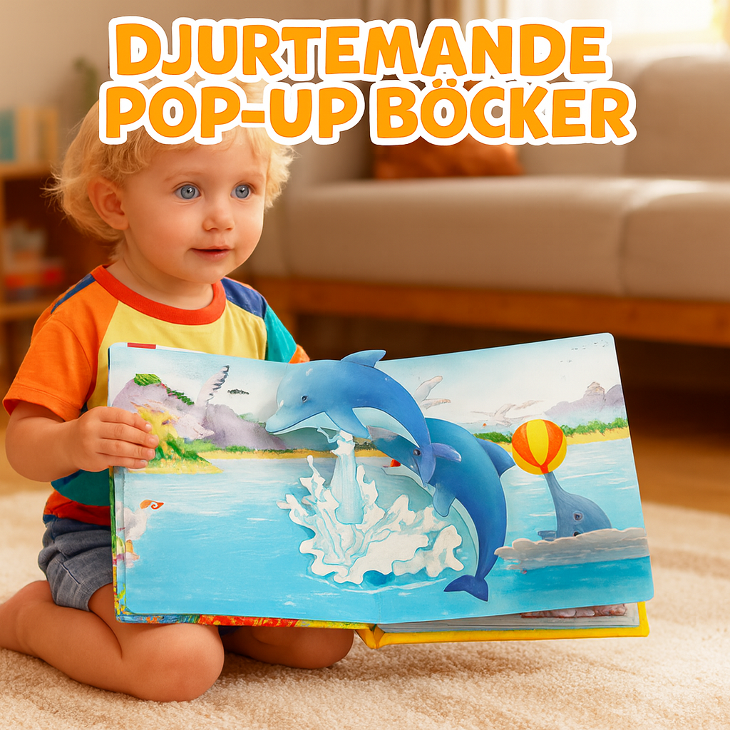 Pop-up-böcker för barn med djurtema