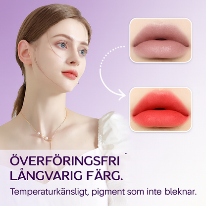 Långvarigt vattenfast återfuktande läppstift