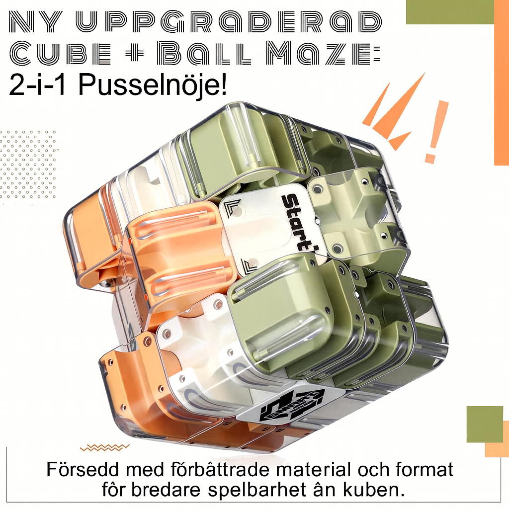 Stort 3D-labyrintpussel