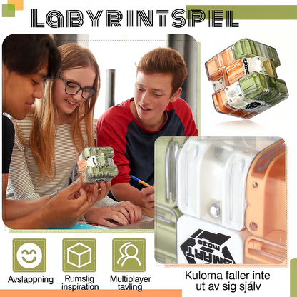 Stort 3D-labyrintpussel