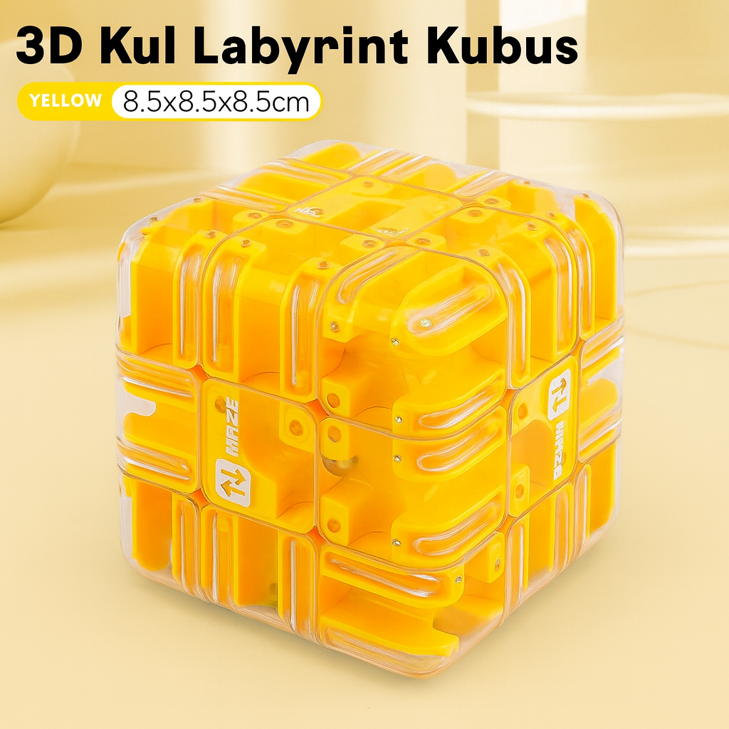 Stort 3D-labyrintpussel