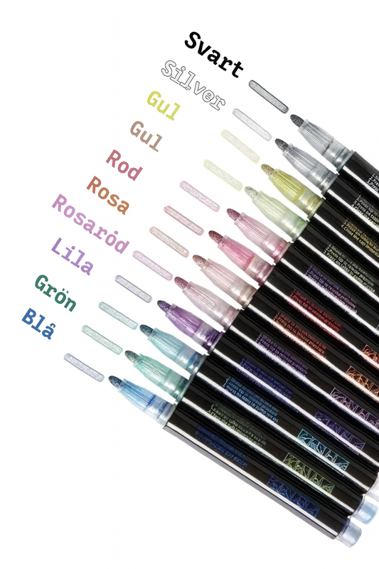 Magiska glitterpennor