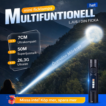 Multifunktionell minificklampa i aluminiumlegering