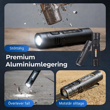 Multifunktionell minificklampa i aluminiumlegering