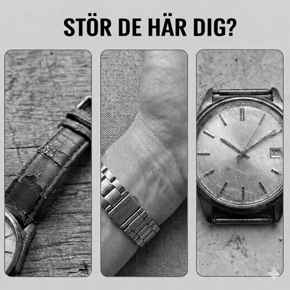 Minimalistisk kvartsklocka för herrar med datumvisning