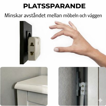 180° vridbart 3-vägs eluttag