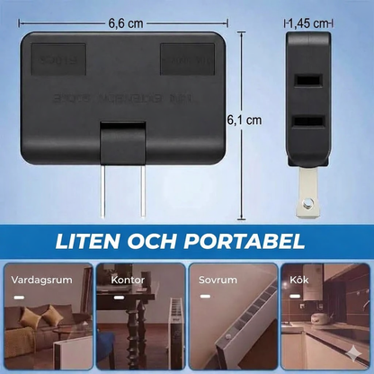 180° vridbart 3-vägs eluttag
